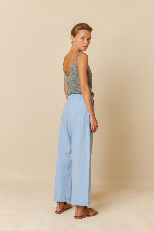 PANTALÓN CROP POPELÍN