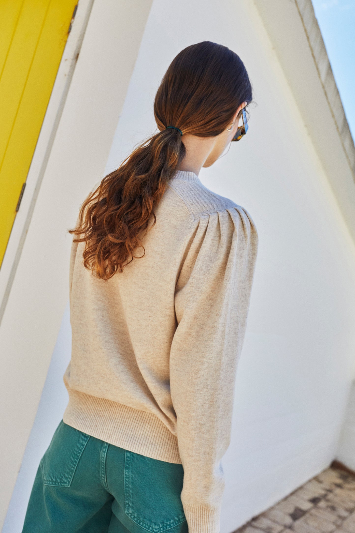 RIBBED DETAILS SWEATER