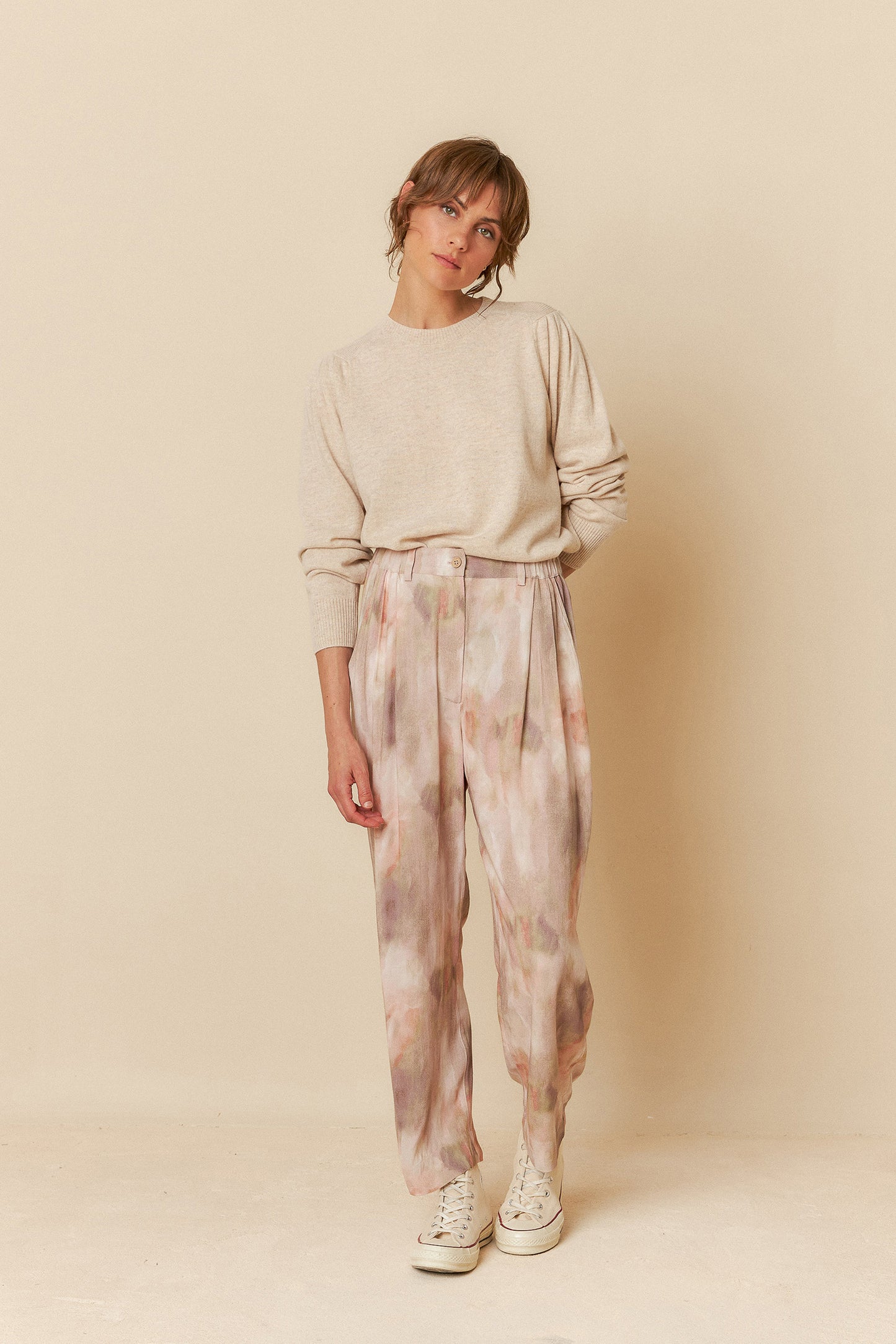 RIBBED DETAILS SWEATER