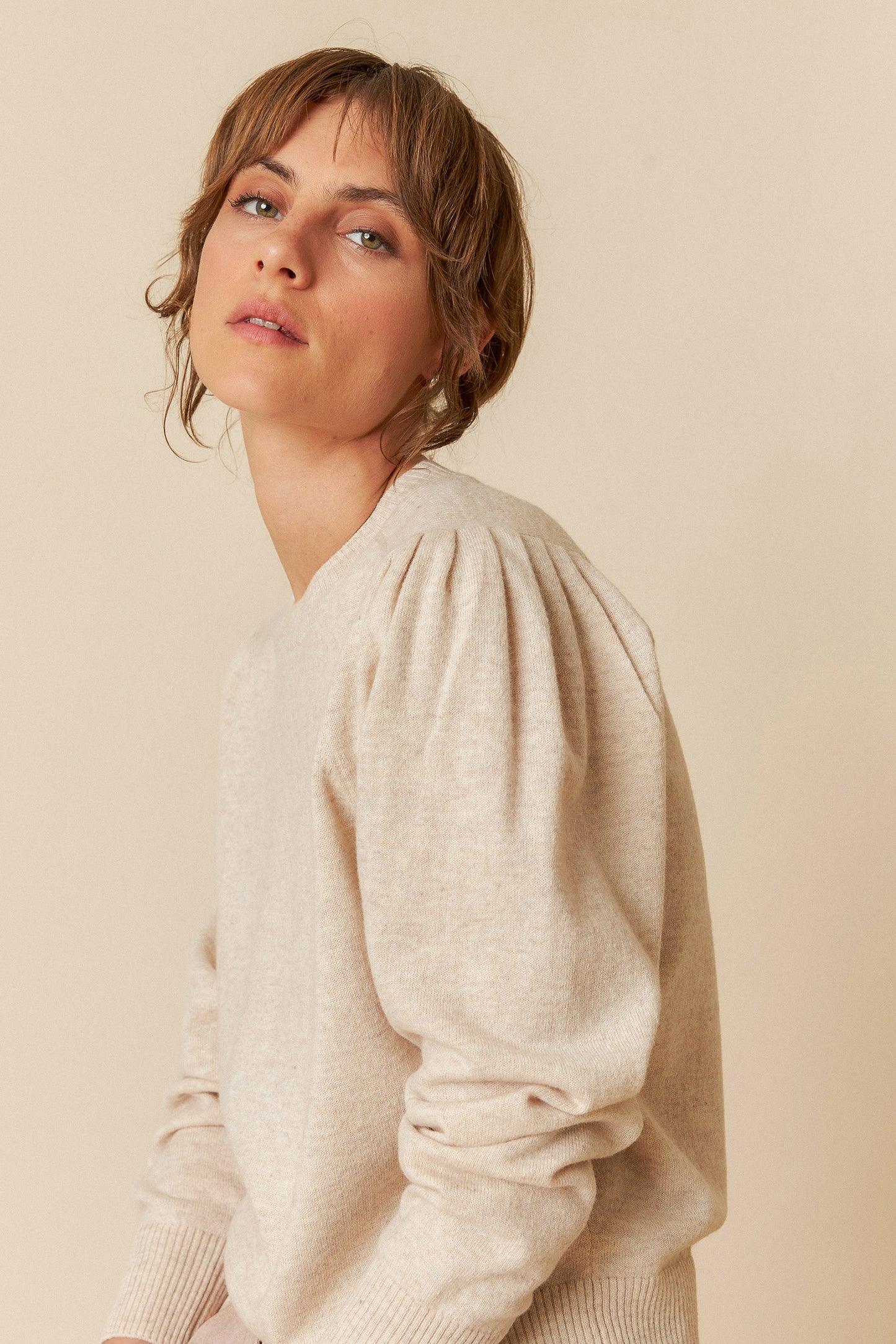RIBBED DETAILS SWEATER