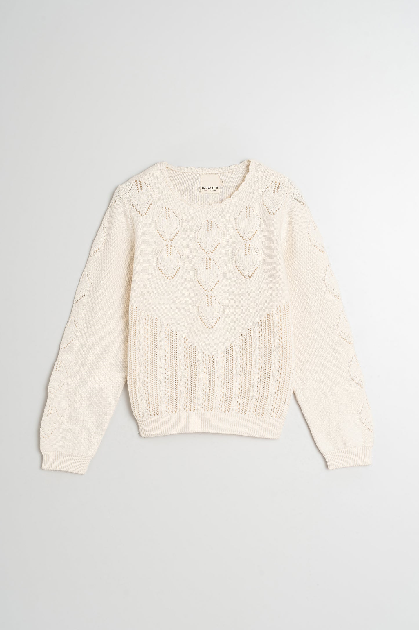CROCHET EFFECT SWEATER