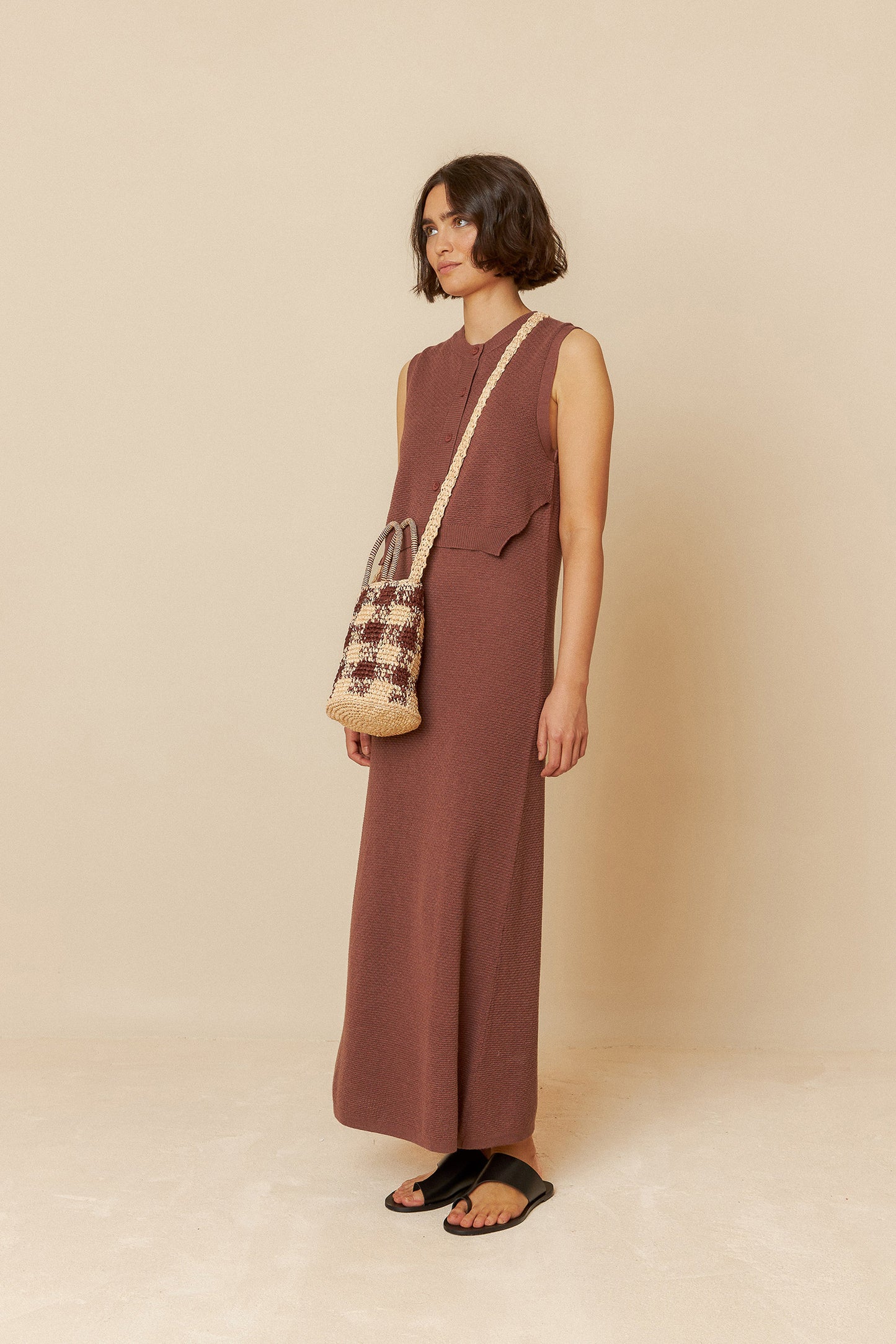 [CL] RICE STITCH KNIT DRESS