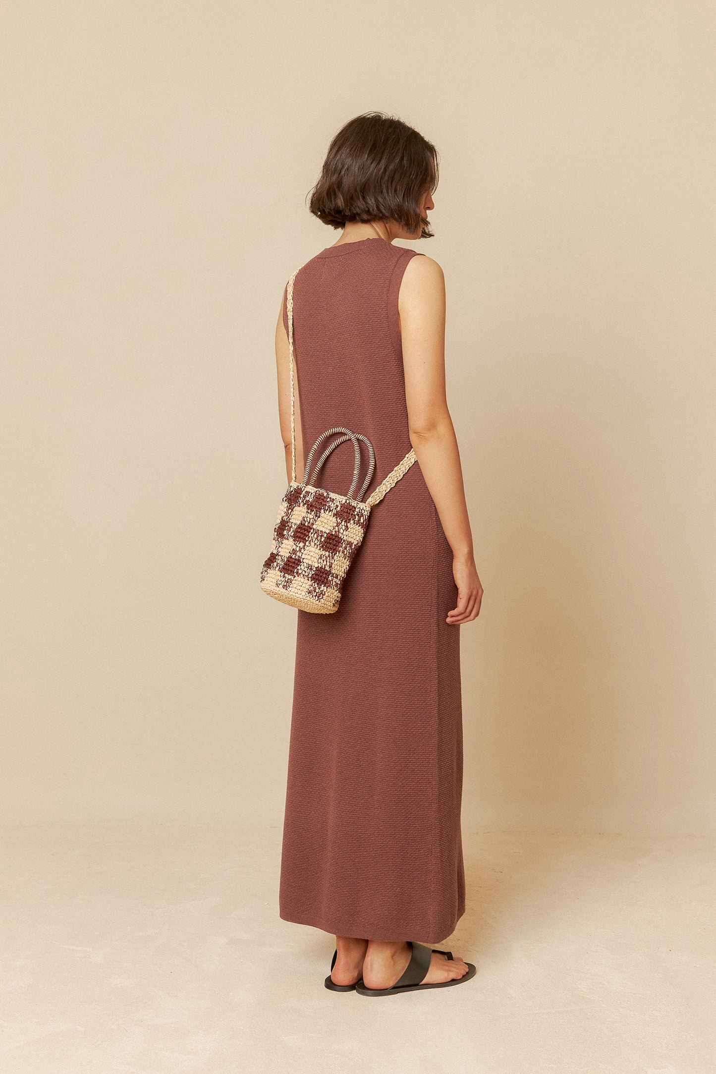 RICE STITCH KNIT DRESS