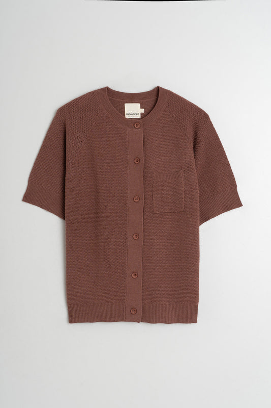 VESTE EN MAILLE DE RIZ