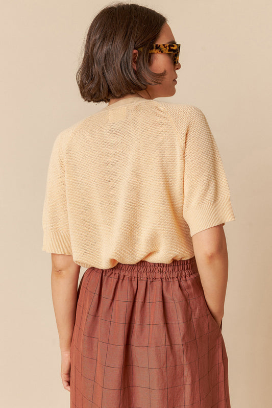 VESTE EN MAILLE DE RIZ