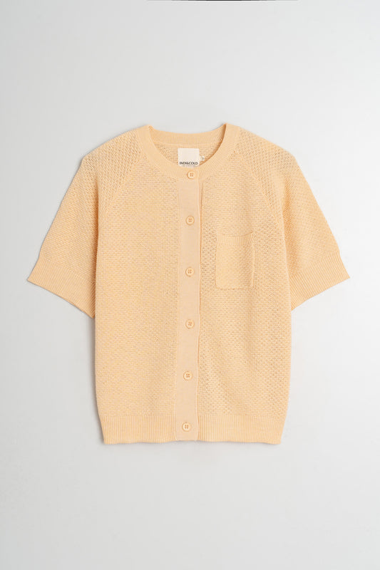 VESTE EN MAILLE DE RIZ