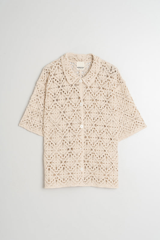 CHAQUETA MANGA CORTA CROCHET