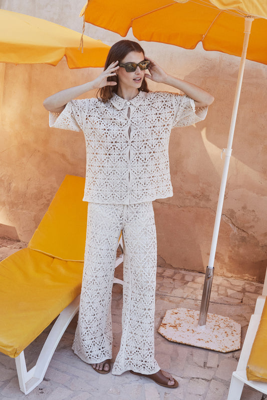 [CL] CROCHET CULOTTE PANTS