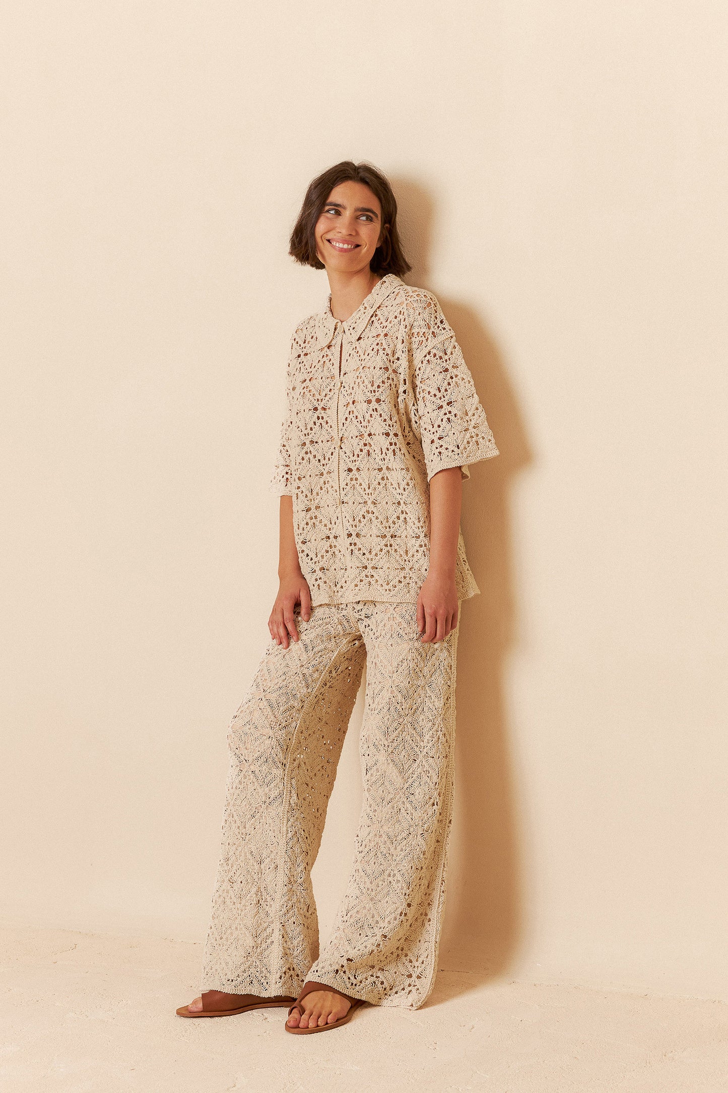[CL] CROCHET CULOTTE PANTS