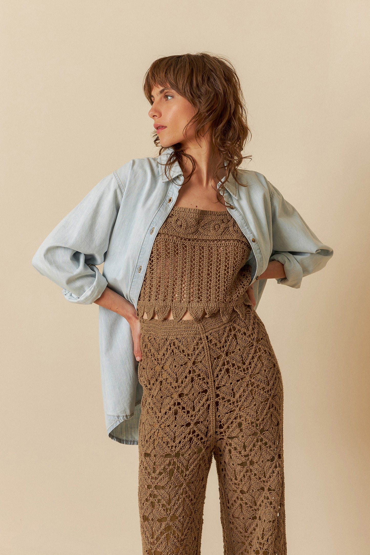 CROCHET CULOTTE PANTS
