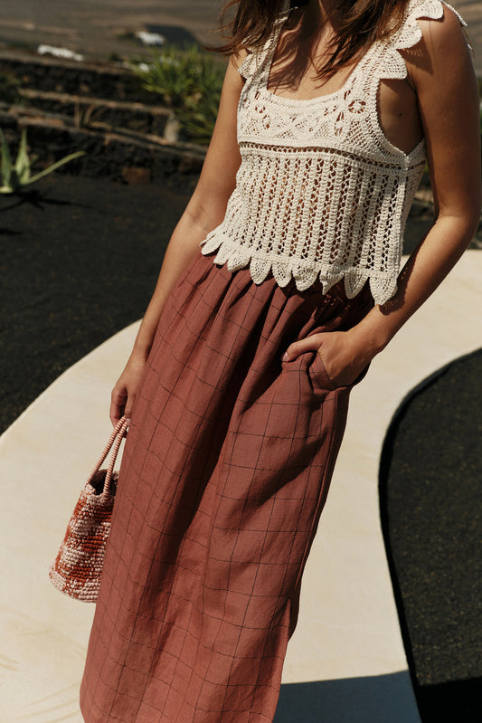 [CL] CROCHET CROP TOP