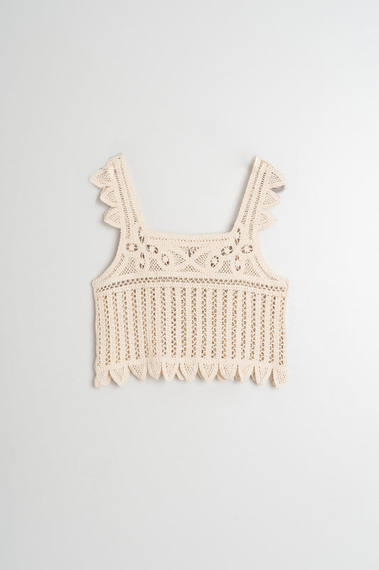 [CL] CROCHET CROP TOP