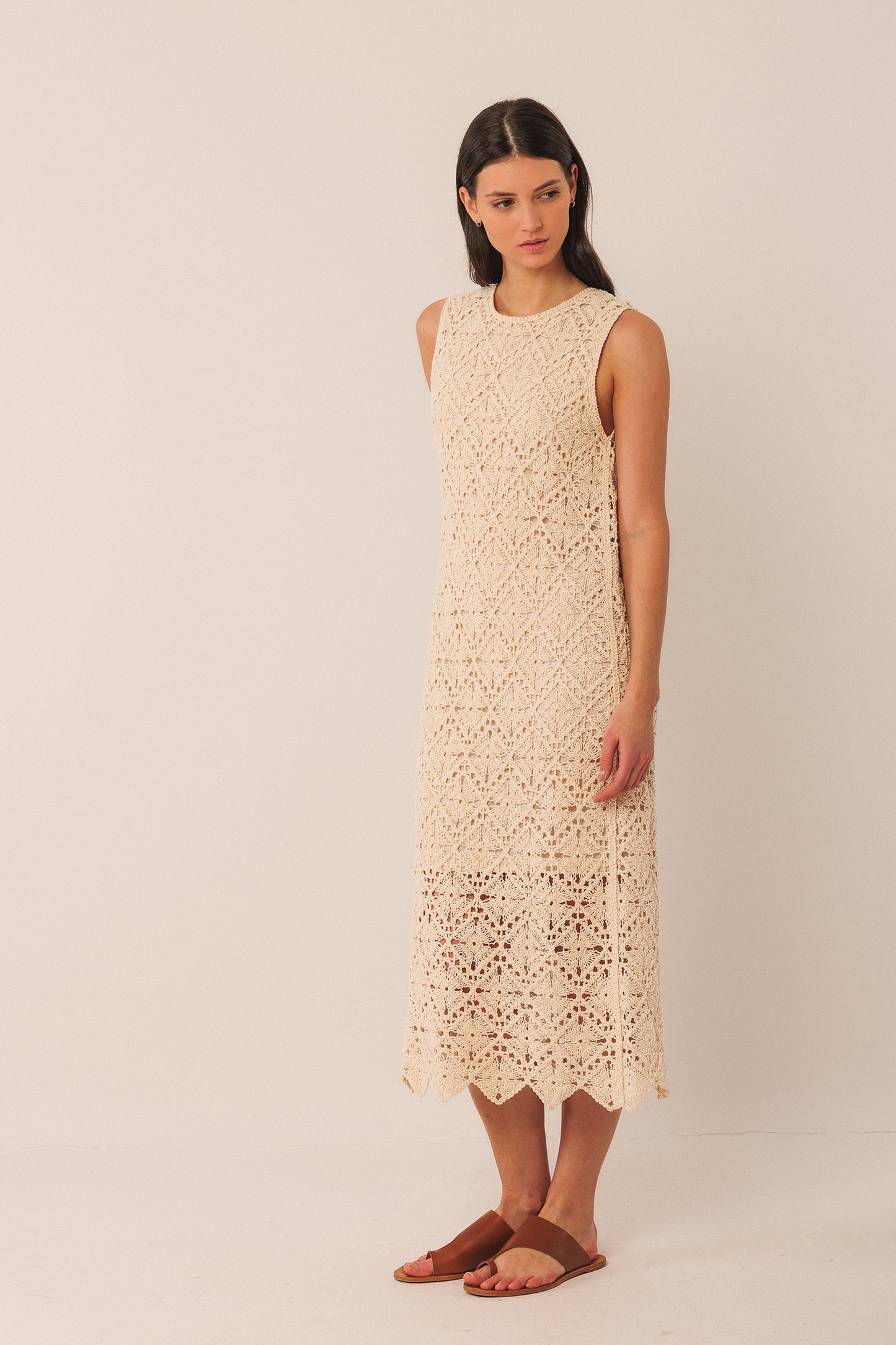 [CL] CROCHET MIDI DRESS