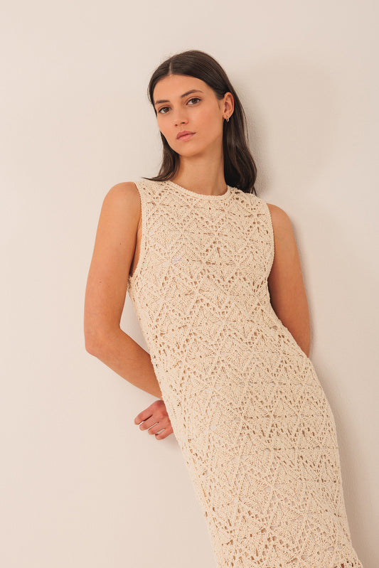 [CL] CROCHET MIDI DRESS