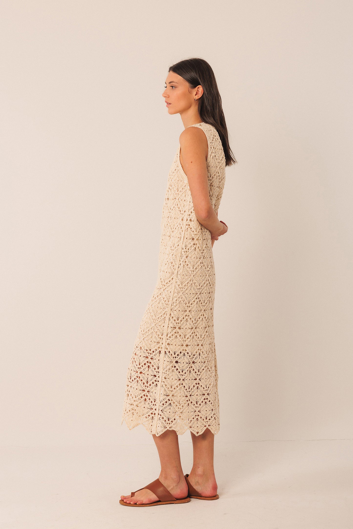 [CL] CROCHET MIDI DRESS