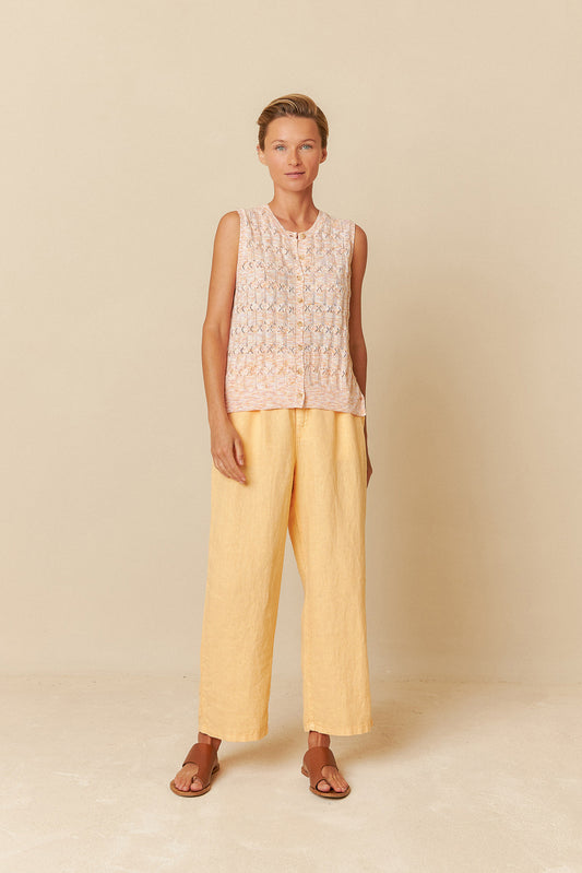 GILET EN MAILLE POINTELLE