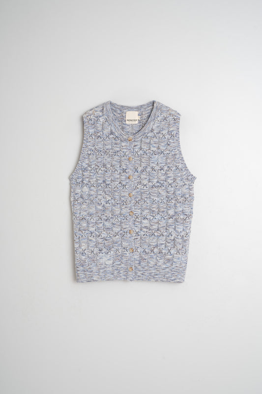 POINTELLE KNIT VEST
