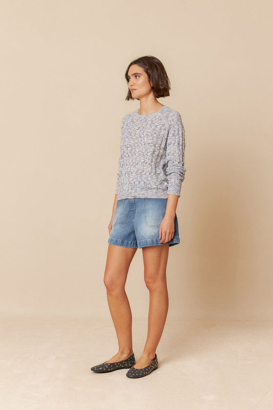 PULL EN MAILLE POINTELLE