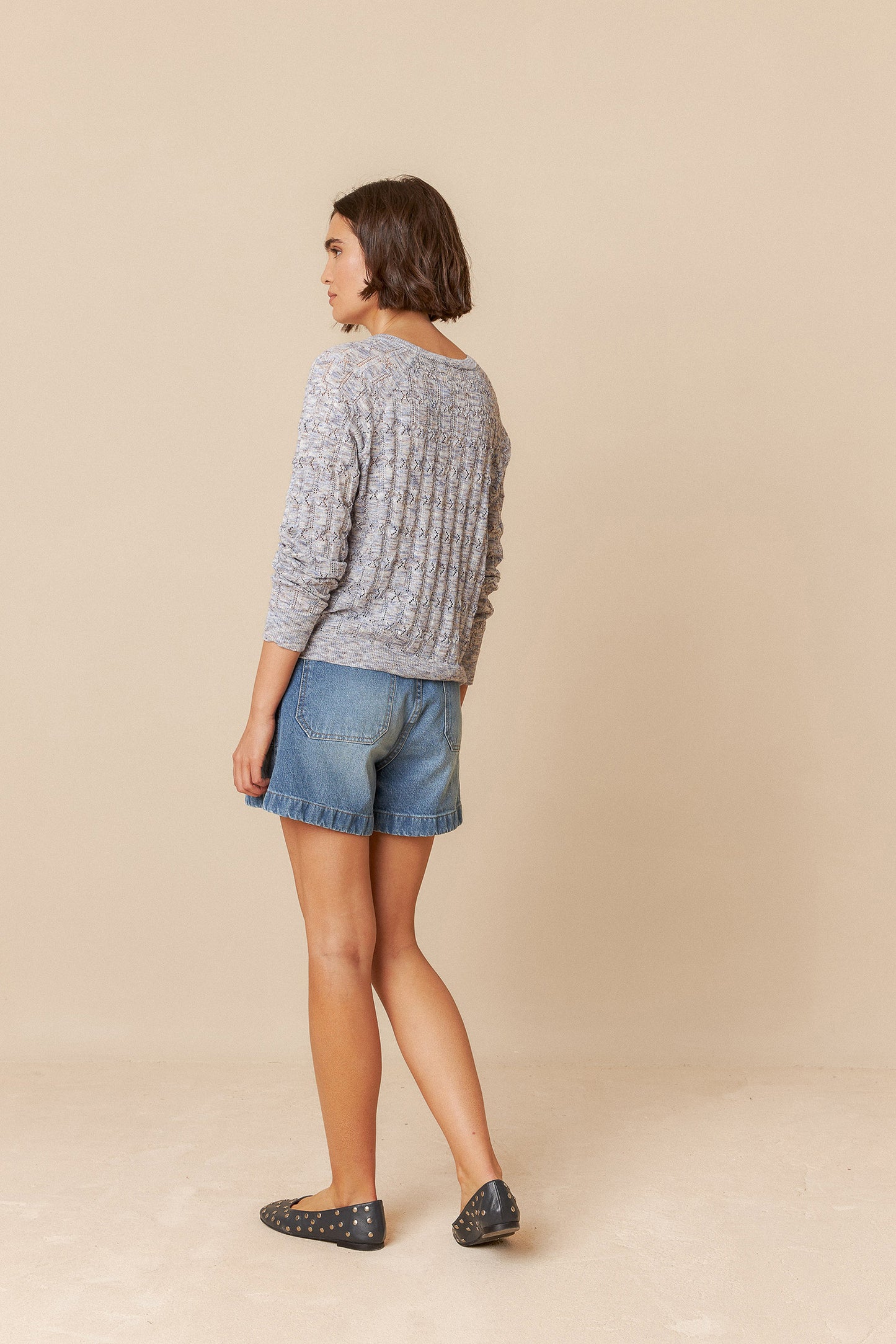 PULL EN MAILLE POINTELLE