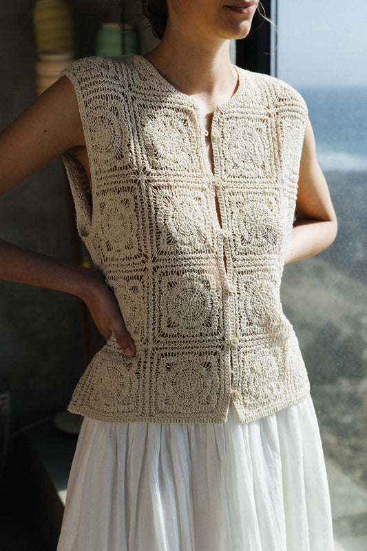 CHAQUETA ABOTONADA CROCHET