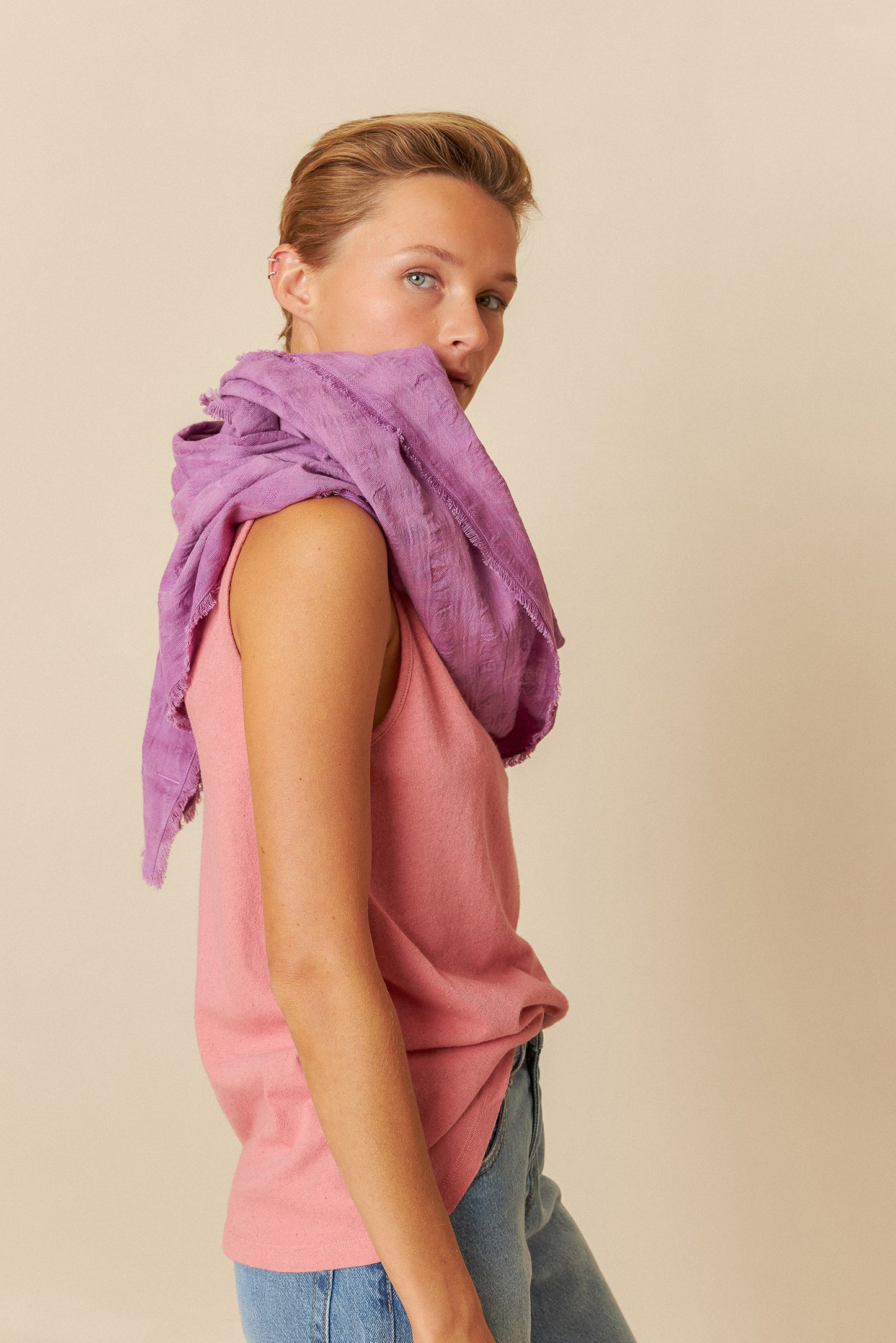 FRAYED-EDGE SCARF