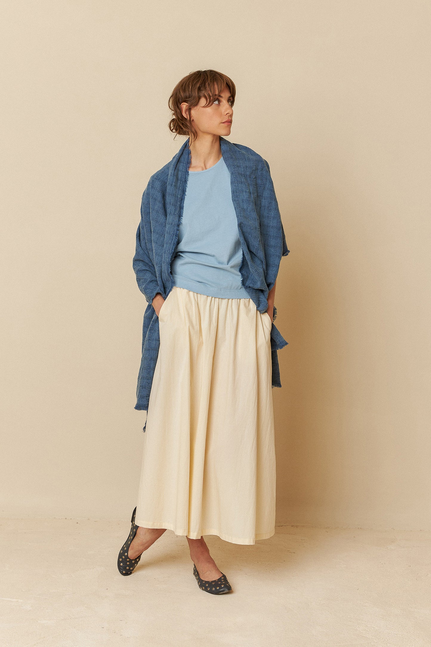 FRAYED-EDGE SCARF