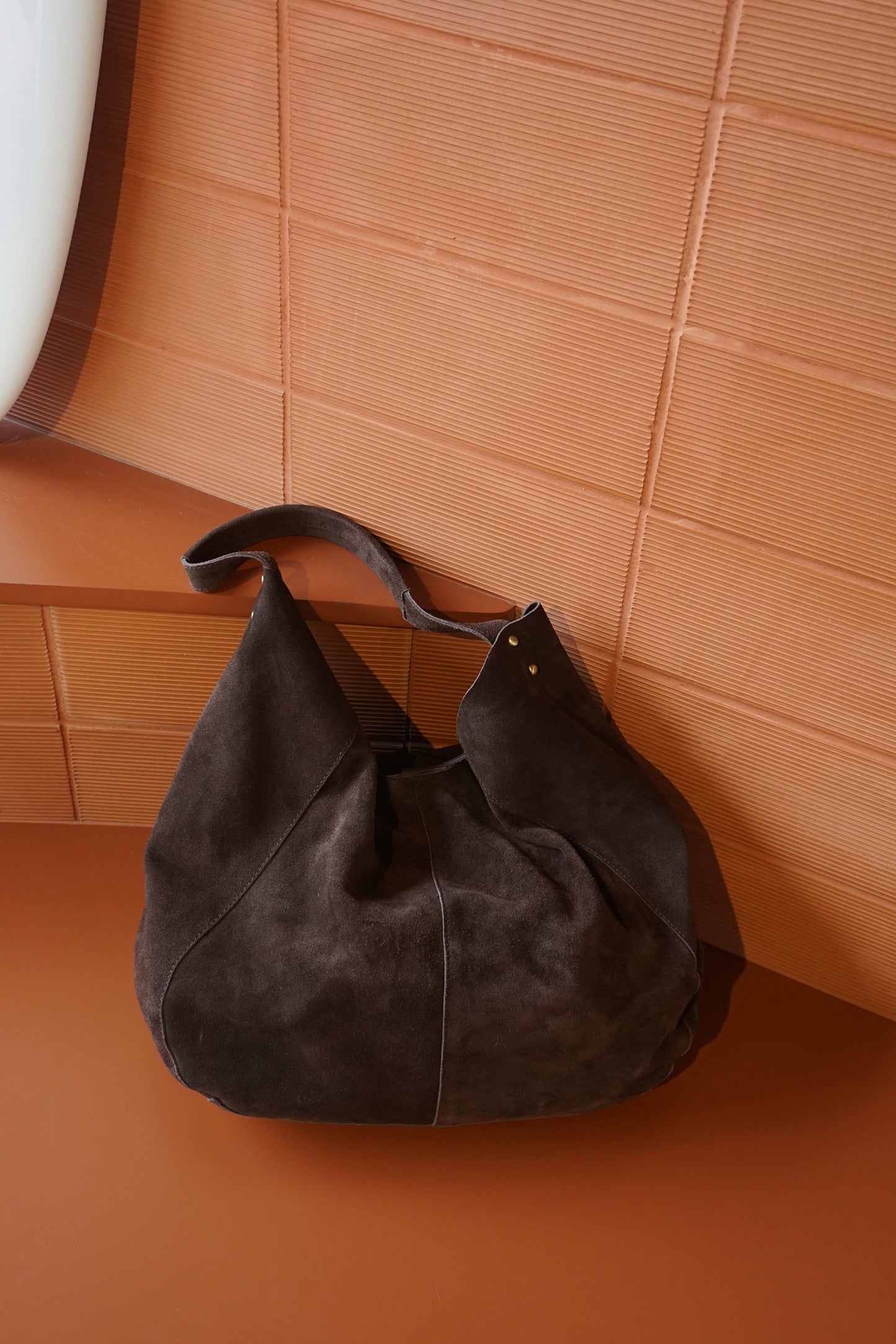 SPLIT LEATHER TOTE BAG