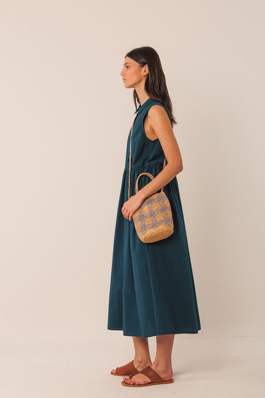 BOLSO BOMBONERA RAFIA