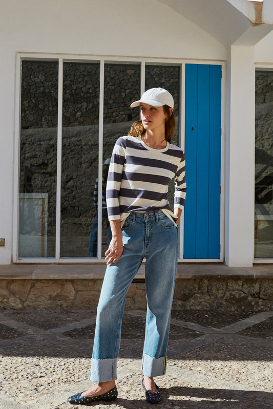 [CL] COTTON STRIPED T-SHIRT