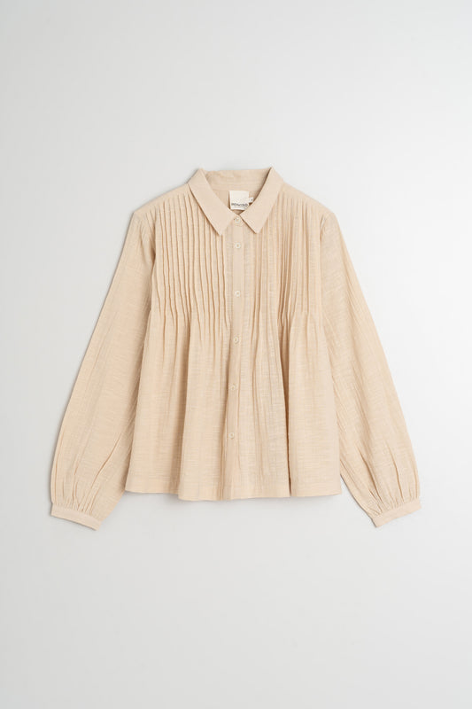 LEAH PLEATED SHIRT
