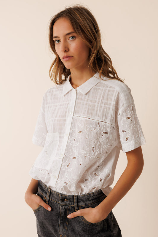 [CL] COMBINED EMBROIDERY SHIRT