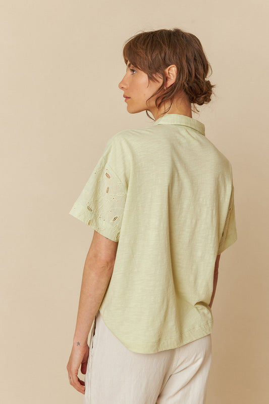 CHEMISE COMBINÉE BRODERIE