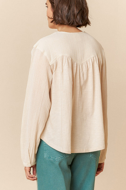 [CL] BOMBED SLEEVE BLOUSE