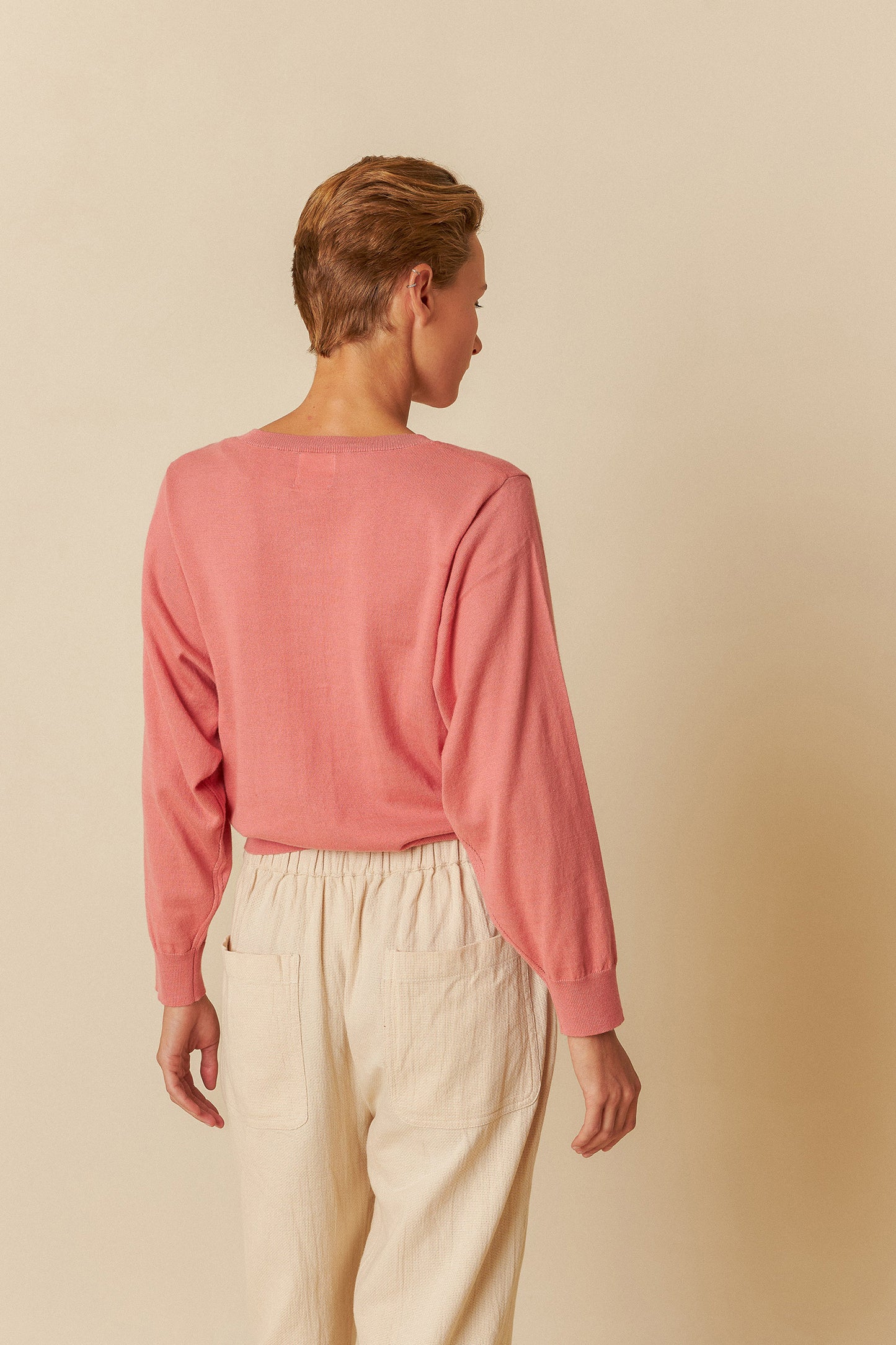 BATWING SLEEVE KNIT JACKET
