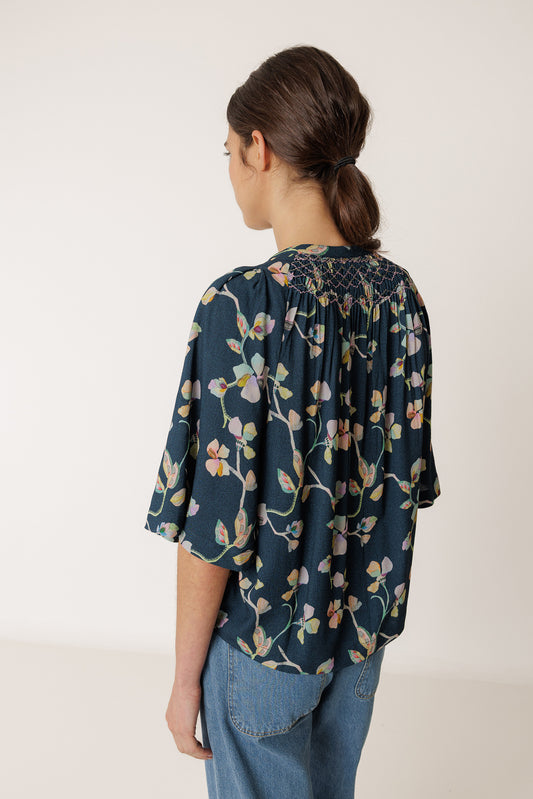 SMOCK-DETAIL SHIRT 2