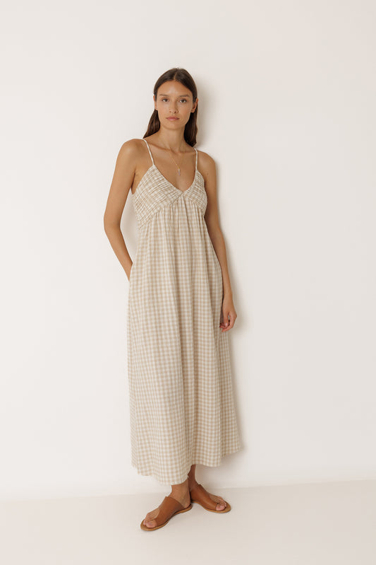 STRAPPY GINGHAM DRESS 4