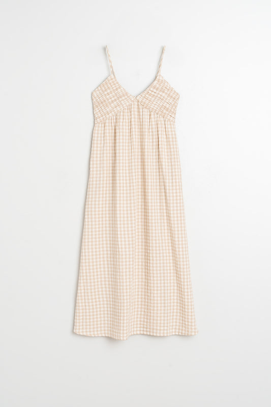 STRAPPY GINGHAM DRESS 6