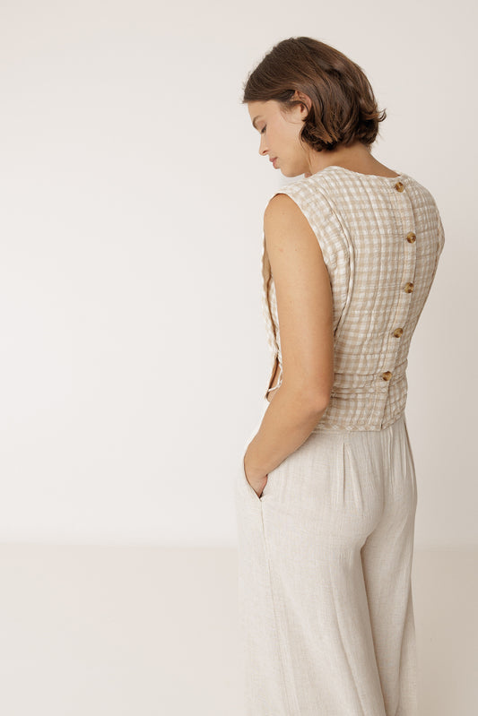 QUILTED CHECKERED TOP 3