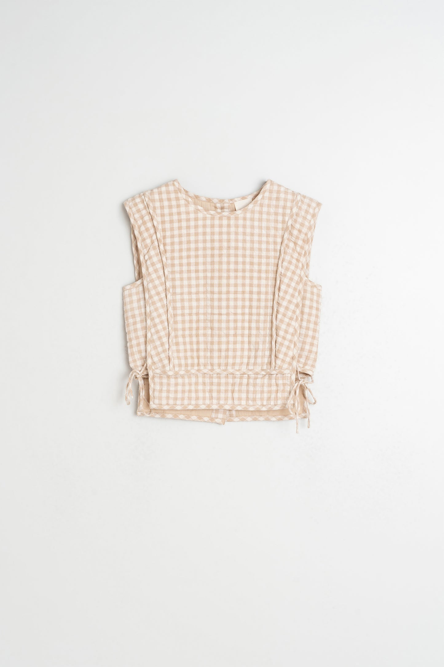 QUILTED CHECKERED TOP