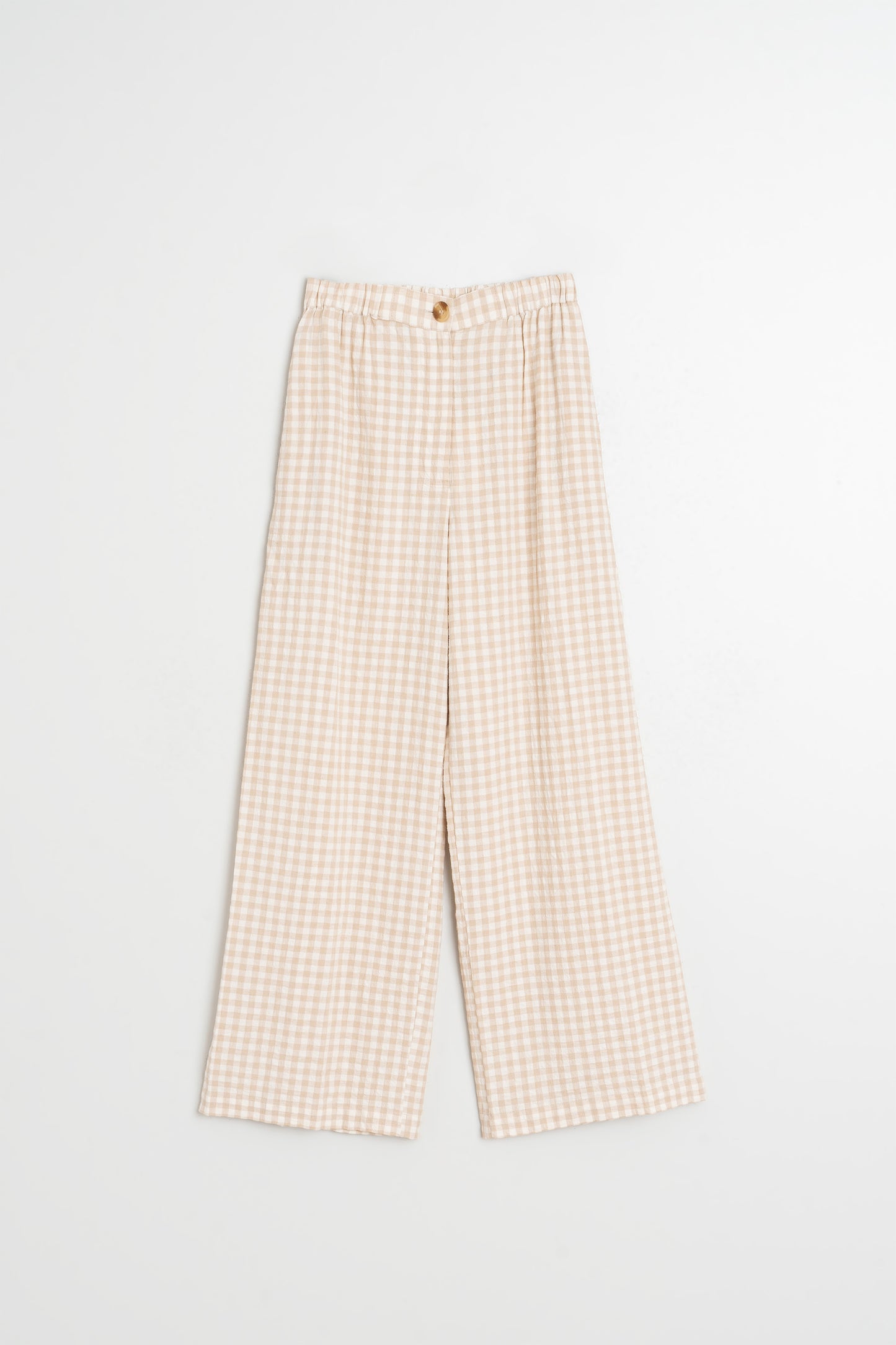 ELASTIC GINGHAM PANT