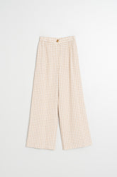 ELASTIC GINGHAM PANT
