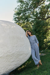 ELASTIC GINGHAM PANT