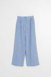 ELASTIC GINGHAM PANT