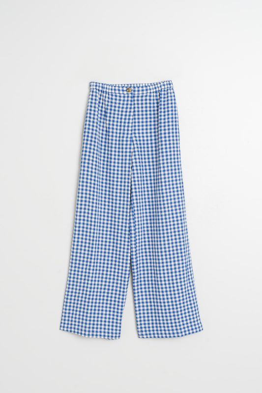 ELASTIC GINGHAM PANT 5