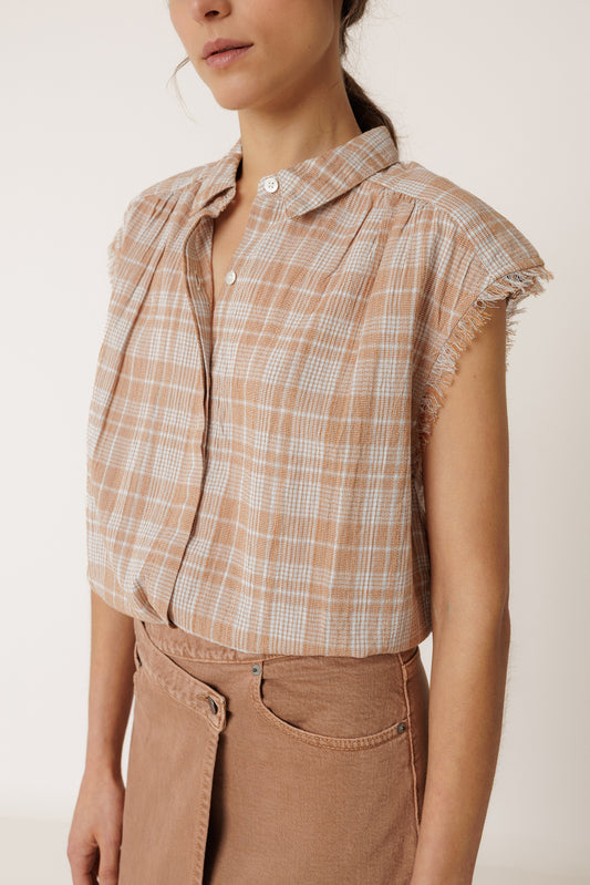 FRAYED COTTON SHIRT 1