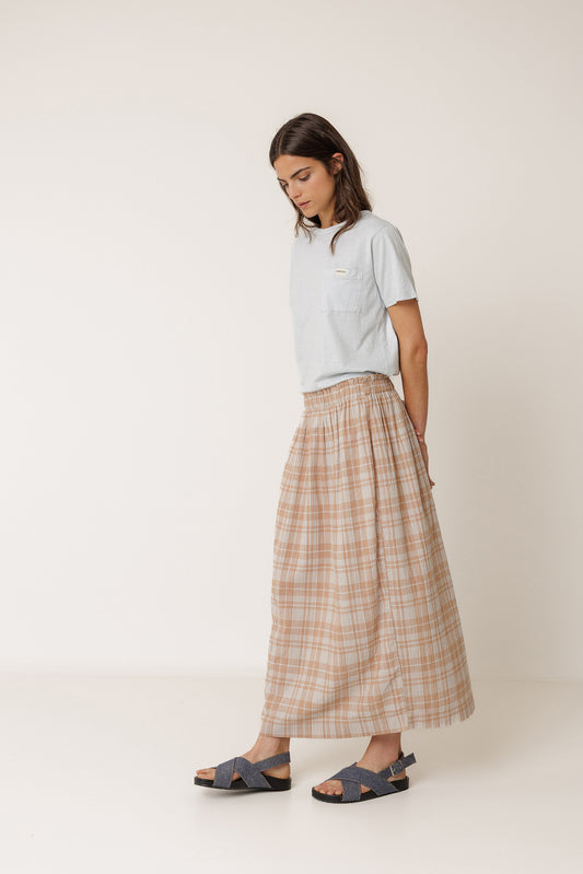 COTTON PLAID SKIRT 2