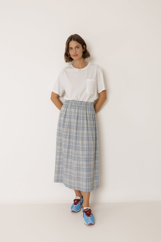 COTTON PLAID SKIRT 1