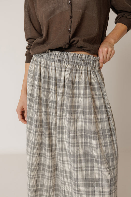 COTTON PLAID SKIRT 4