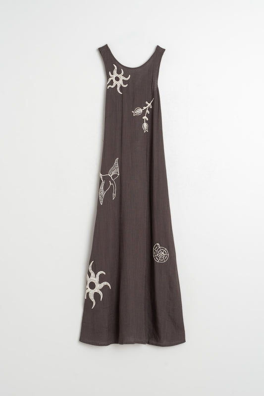 VESTIDO BORDADO NATURALEZA 6