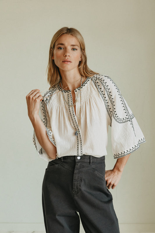 BELL-SLEEVE SHIRT 1